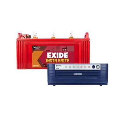 Luminous Zelio 1100 Inverter Exide FIB0 IB1500 Battery