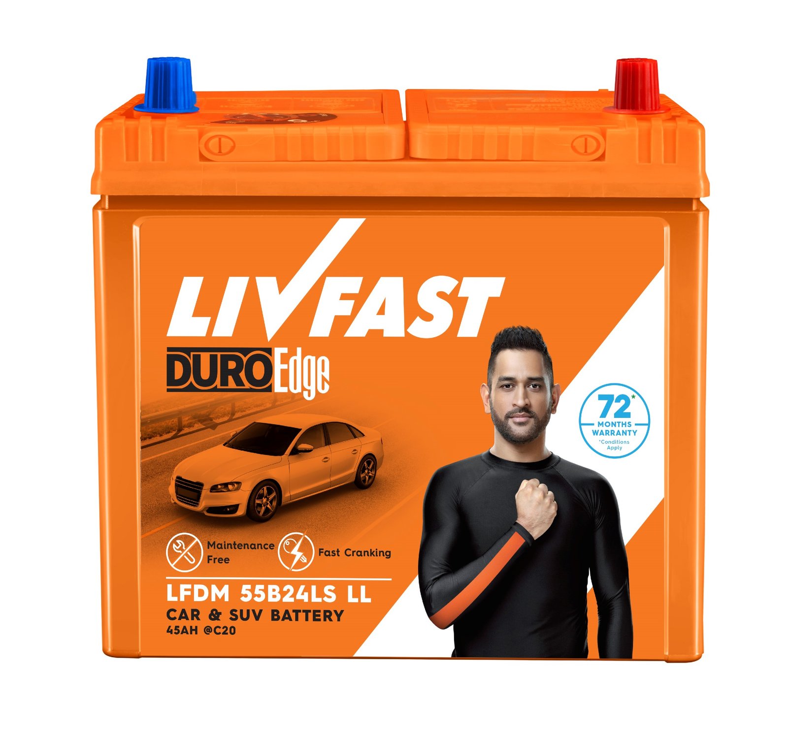 Livfast LFDM 55B24LL LS 45Ah Car Battery Livfast LFDM 55B24LL LS 45Ah Car Battery