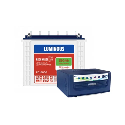 Luminous 1100 VA SquareWave SHAKTI CHARGE 1450 & RC 18000