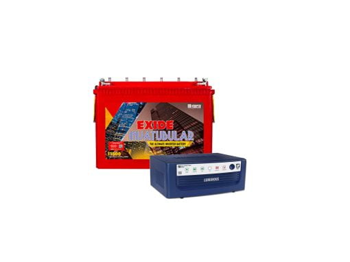 Luminous Eco Watt Inverter & Exide FEI0-IT500 Battery