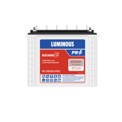 LUMINOUS RC 25000 PRO 200Ah Tubular Inverter Battery Pune