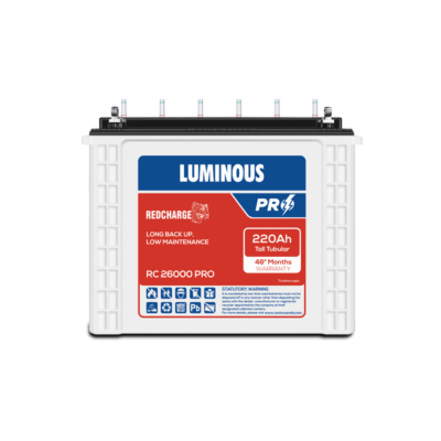 LUMINOUS RC 26000 PRO 220Ah Tubular Inverter Battery