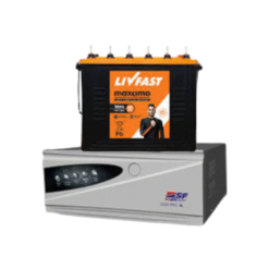 HFOO-SNPROAL1200 Inverter with Livfast MXTT1885 150Ah Battery – Reliable Home Power Backup Combo