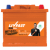 Livfast LFDM DIN44N LH JJ L Car Battery (44Ah)