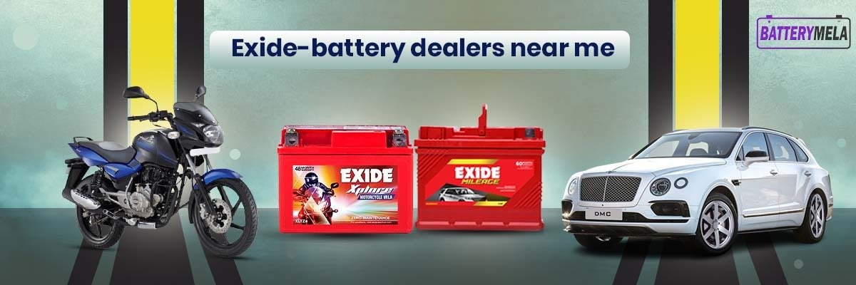 Exide battery dealer near me