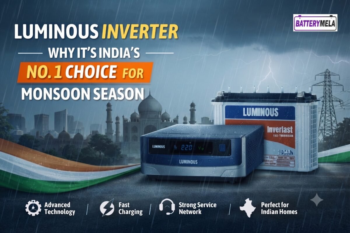Why Luminous Inverter Batteries Are the Best Choice During the Monsoon Season
